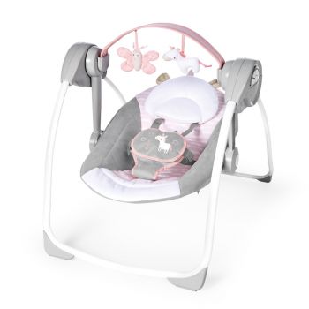 Comfort 2 Go Compact Portable Baby Swing, Flora the Unicorn