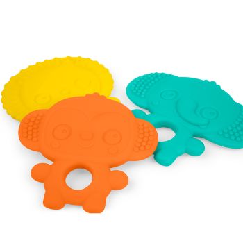 Gummy Buddies 3-Pack Textured Teethers 