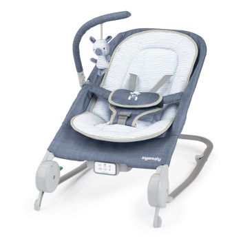 Happy Belly Rock-to-Bounce Massage Seat Chambray