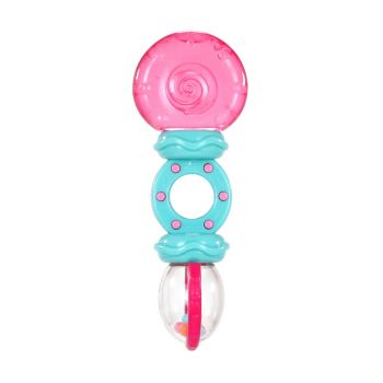 Rattle & Teethe Teether Toy Pink