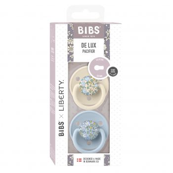 Liberty 2 Pack De Lux Eloise Silicone Onesize-Baby Blue