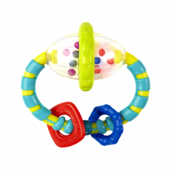 Grab & Spin Rattle and Teether Toy