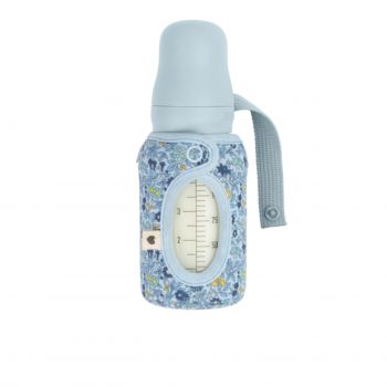 Bibs Small Liberty Baby Bottle Sleeve-Chamomile Lawn/Baby Blue