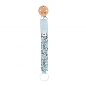 Liberty Pacifier clip-Chamomile Lawn/Baby Blue