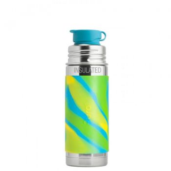 Insulated Sport Bottle Aqua Swirl Pura 9OZ/260ML