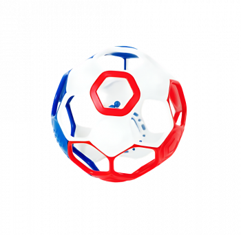 Oball Soccer-White/Red/Blue